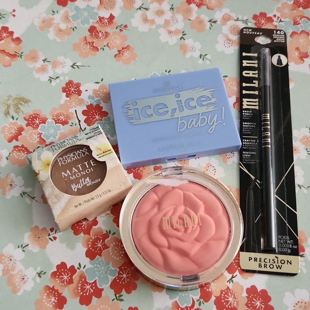 Milani blush essence eyeshadow bronzer brow make up bundle new